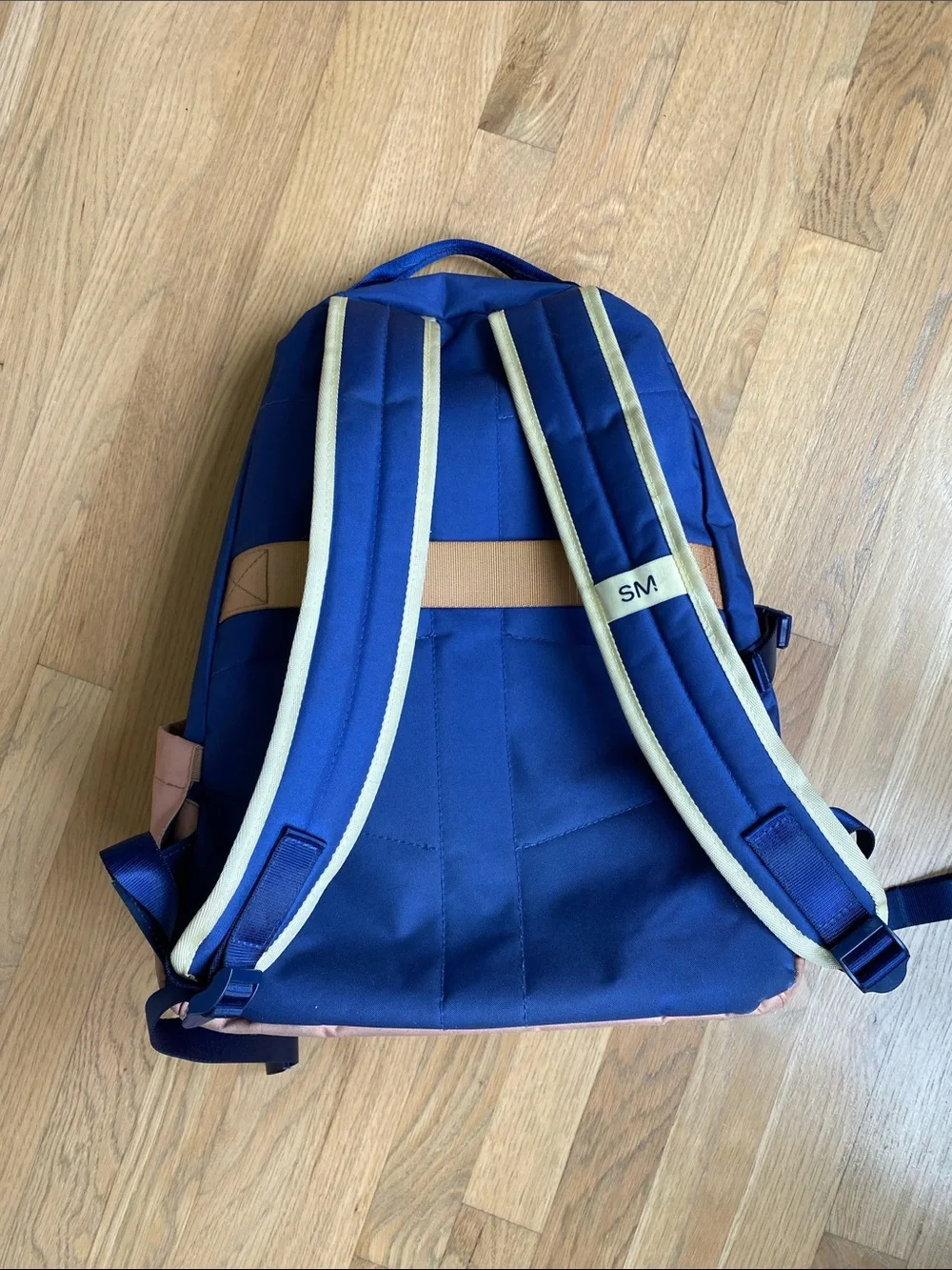 Simple Modern Navy and Blush Two-Tone Kids Backpack